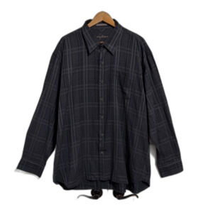 Tommy Bahama Mens XXL Blue Plaid Silk Blend Short Sleeve Button Down Shirt